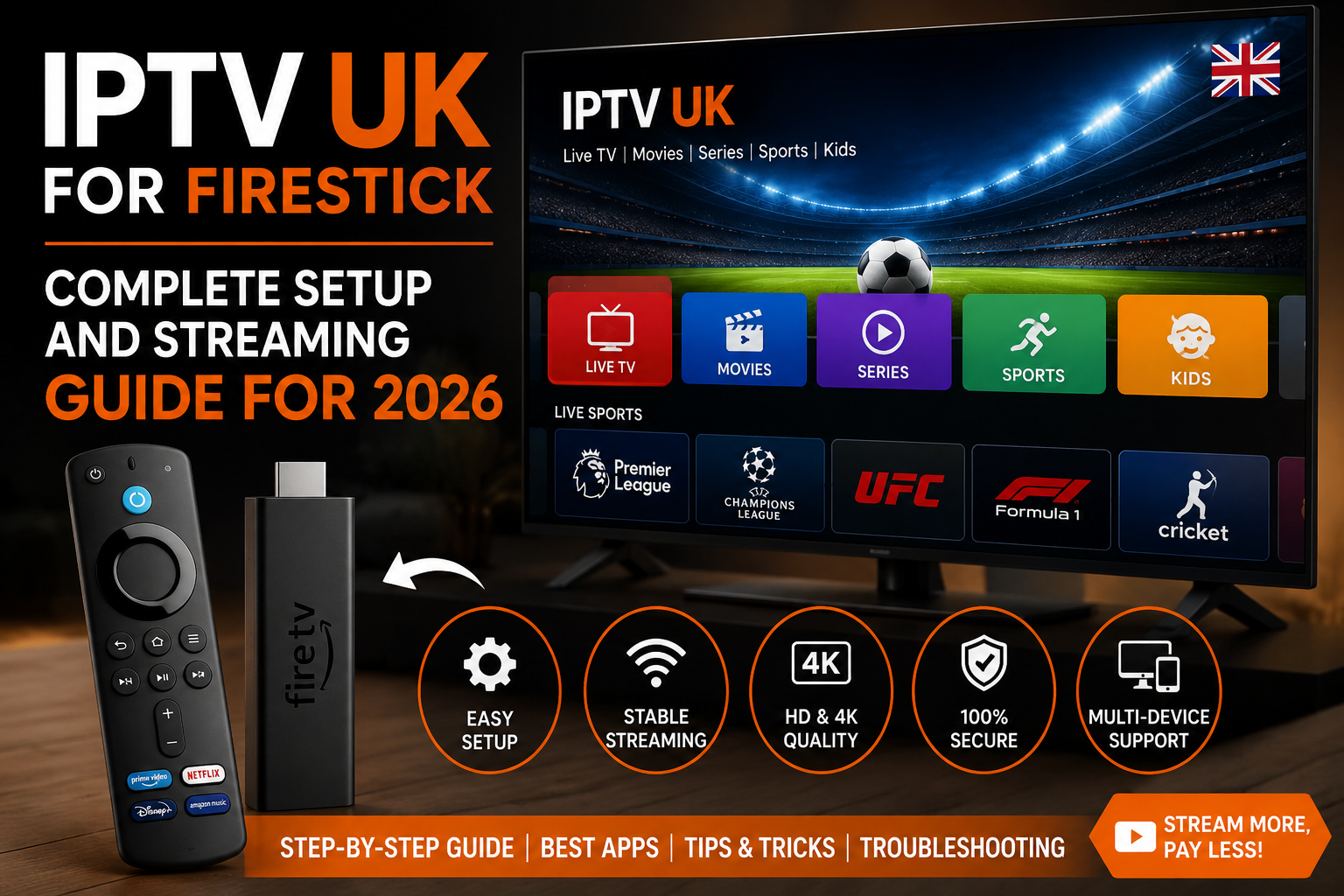 IPTV UK for Firestick: Complete Setup and Streaming Guide for 2026